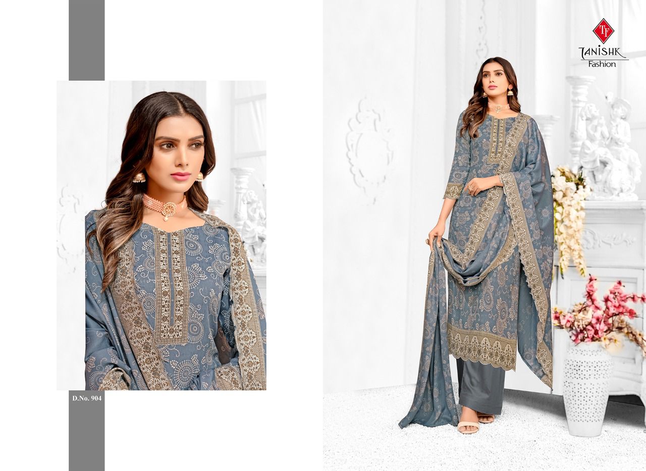 Tanishk Gulistan Designer Fancy Festive Wear Pashmina Wear Dress Material Collection